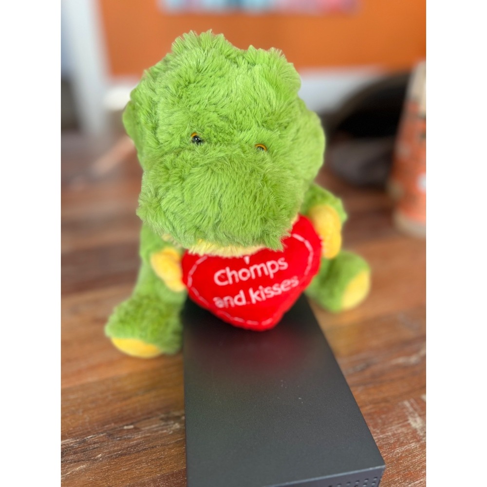 Animal Adventure Plush Green Dinosaur Alligator Crocodile T-Rex Retired ❤️ Heart